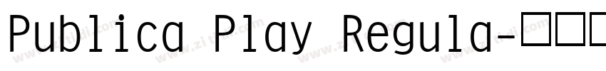 Publica Play Regula字体转换